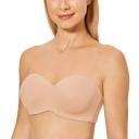 DELIMIRA Women's Non-Padded Underwire Minimizer Support Strapless Bra