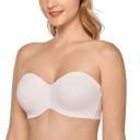DELIMIRA Women's Non-Padded Underwire Minimizer Support Strapless Bra