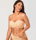 DELIMIRA Women's Non-Padded Underwire Minimizer Support Strapless Bra