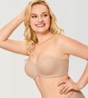 DELIMIRA Women's Non-Padded Underwire Minimizer Support Strapless Bra