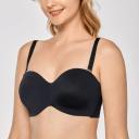 DELIMIRA Women's Non-Padded Underwire Minimizer Support Strapless Bra
