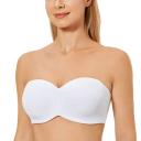 DELIMIRA Women's Non-Padded Underwire Minimizer Support Strapless Bra