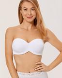 DELIMIRA Women's Non-Padded Underwire Minimizer Support Strapless Bra