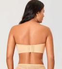 DELIMIRA Women's Non-Padded Underwire Minimizer Support Strapless Bra