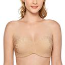 DELIMIRA Women's Smooth Seamless Invisible Underwire Strapless Minimizer Bra