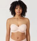 DELIMIRA Women's Strapless Bra Plus Size Support Unlined Underwire Minimizer
