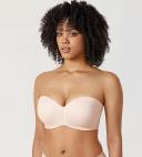 DELIMIRA Women's Strapless Bra Plus Size Support Unlined Underwire Minimizer