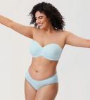 DELIMIRA Women's Strapless Bra Plus Size Support Unlined Underwire Minimizer