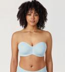 DELIMIRA Women's Strapless Bra Plus Size Support Unlined Underwire Minimizer
