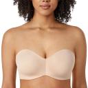 DELIMIRA Women's Strapless Bra Plus Size Support Unlined Underwire Minimizer