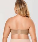 DELIMIRA Women's Strapless Bra Plus Size Support Unlined Underwire Minimizer