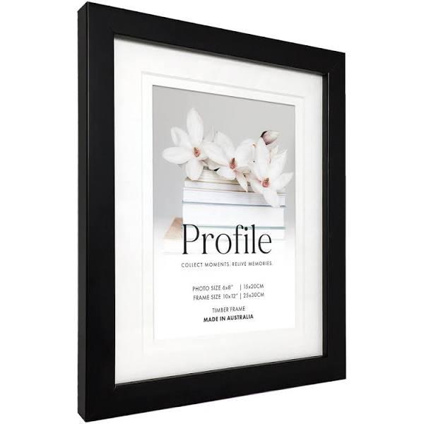 Deluxe Matt Black 12x16 Photo Frame With 8x12 Opening | Kaieda