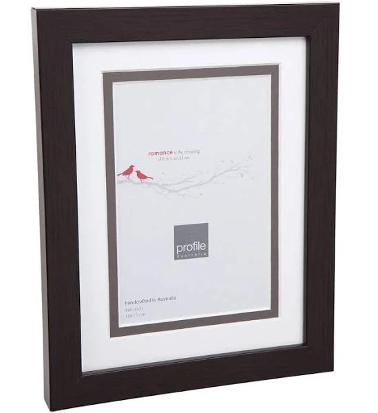 Deluxe Mocha Wooden 8x12 Photo Frame With 6x8 Opening | Kaieda