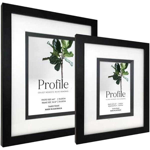 Deluxe Silhouette Black 9x11 Photo Frame With 5x7 Opening | Kaieda