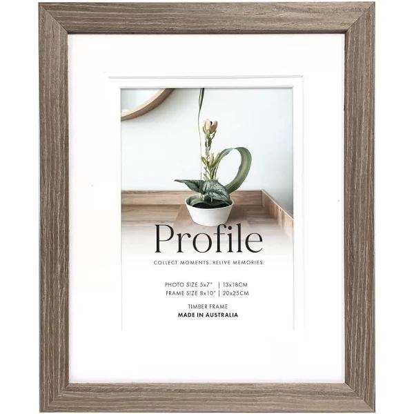 Deluxe Stone Ash 6x8 Photo Frame With 4x6 Opening | Kaieda