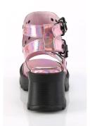 Demonia BRATTY-07 Pink Holo Patent Size 12