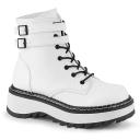 Demonia LILITH-152 White Vegan Leather Ankle Boot Size 12