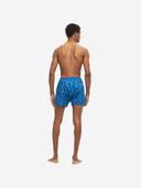 Derek Rose Men's Classic Fit Boxers Ledbury 55 Cotton Batiste Blue
