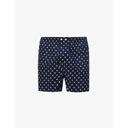 Derek Rose Men's Classic Fit Boxers Nelson 93 Cotton Batiste Navy