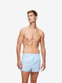 Derek Rose Modern Fit Boxer Shorts - L Light blue/pattern