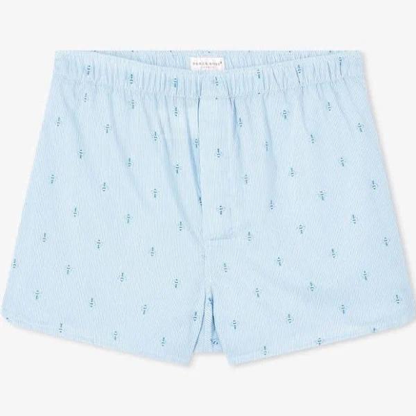 Derek Rose Modern Fit Boxer Shorts - L Light blue/pattern