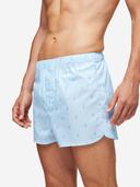 Derek Rose Modern Fit Boxer Shorts - XL Light blue/pattern