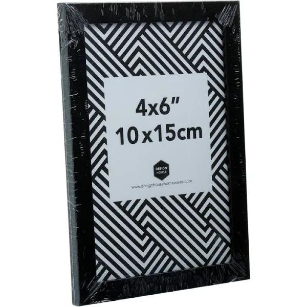 Design House 4x6" Photo Frame - Black