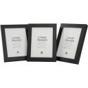 Design House Regent Photo Frame 3 Pack 5" x 7" - Black