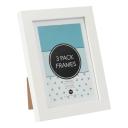 Design House Regent Photo Frame 3 Pack 5" x 7" - White
