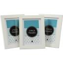Design House Regent Photo Frame 3 Pack 5" x 7" - White