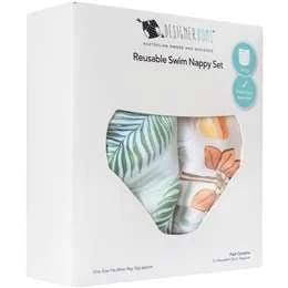 Designer Bums Australia Reusable Swim Nappy Beachy 2 Pack