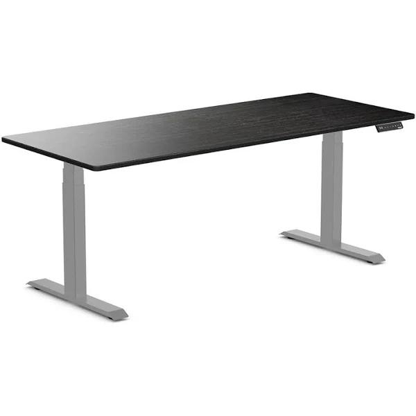 Desky Dual Bamboo Sit Stand Desk Dark Bamboo / 1800x750mm / Grey