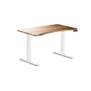 Desky Dual Ergo Edge Sit Stand Desk Tiger Bamboo / 1200x750mm / White