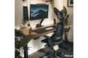 Desky Dual Hardwood Sit Stand Desk Red Oak / 2000x750mm / Grey