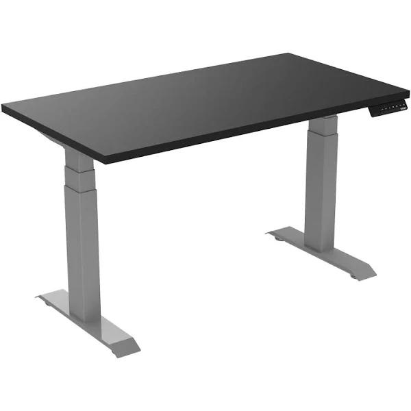 Desky Dual Kids Sit Stand Desk Grey / Black / 1100 x 600mm