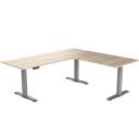 Desky Dual Kids Sit Stand Desk Grey / White / 1500 x 750mm