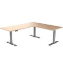 Desky Dual Kids Sit Stand Desk Grey / White / 1500 x 750mm