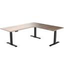 Desky Dual Kids Sit Stand Desk Grey / White / 1500 x 750mm