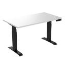 Desky Dual Kids Sit Stand Desk White / Black / 1000 x 600mm