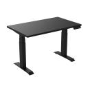 Desky Dual Kids Sit Stand Desk White / Black / 1000 x 600mm
