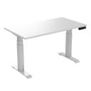 Desky Dual Kids Sit Stand Desk White / Black / 1000 x 600mm