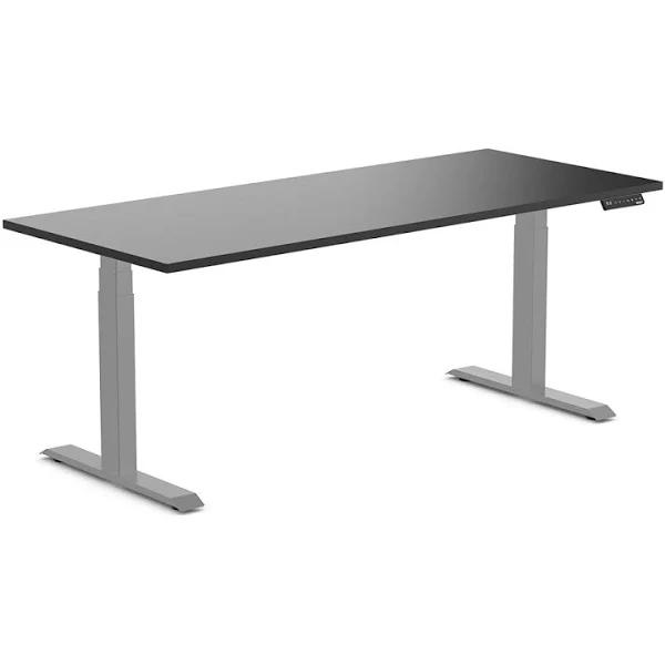 Desky Dual Melamine Sit Stand Desk Black / 1800x750mm / Grey