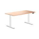 Desky Dual Melamine Sit Stand Desk Burnished Wood / 1500x750mm / Grey