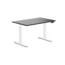 Desky Dual Melamine Sit Stand Desk Jarrah Legno / 1800x750mm / Matte Black