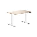 Desky Dual Melamine Sit Stand Desk Jarrah Legno / 1800x750mm / Matte Black