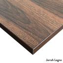 Desky Dual Melamine Sit Stand Desk Natural Walnut / 1200x750mm / Matte Black