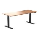 Desky Dual Melamine Sit Stand Desk Prime Oak / 1800x750mm / Matte Black