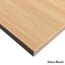Desky Dual Melamine Sit Stand Desk Select Beach / 1800x750mm / White