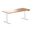 Desky Dual Melamine Sit Stand Desk Select Beach / 1800x750mm / White