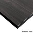 Desky Dual Melamine Sit Stand Desk Sublime Teak / 1500x750mm / Matte Black